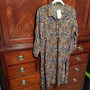 Floral Paisley Print Top - new